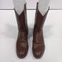 Men's Brown Leather Justin Size 10D Boots image number 3
