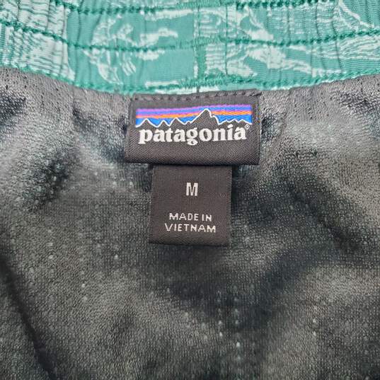 Patagonia Green Fish Nylon Shorts Men's M image number 3