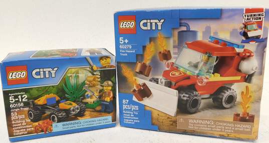LEGO City Jungle Buggy & Fire Hazard Truck Sealed image number 1