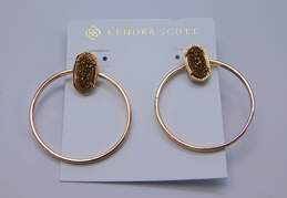 Kendra Scott Mayra Rose Gold Tone Druzy Earrings
