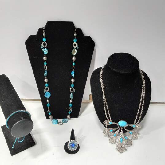 Bundle of Light Blue Fashion Jewelry image number 1
