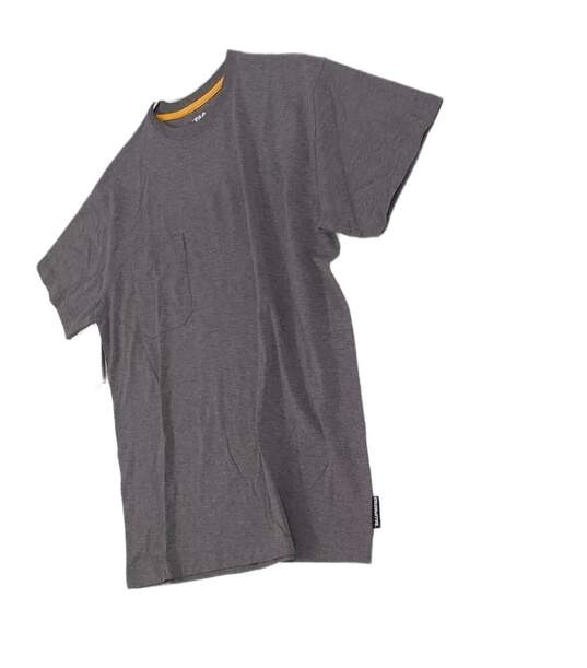 NWT Mens Gray Short Sleeve Crew Neck Casual Pullover T Shirt Size Large image number 3