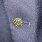 Oscar De La Renta Mens Navy Blue Single Breasted Two Button Blazer Size 44L image number 3