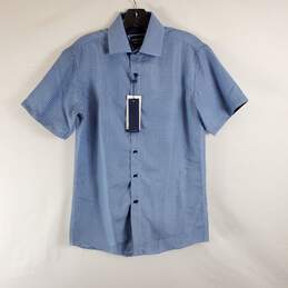 Silver Stone Men Blue Button Up S NWT
