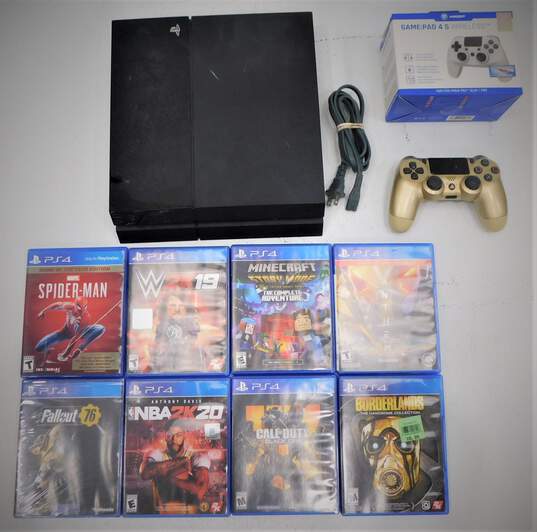 Sony Playstation 4 500 GB with 8 Games Spiderman image number 1
