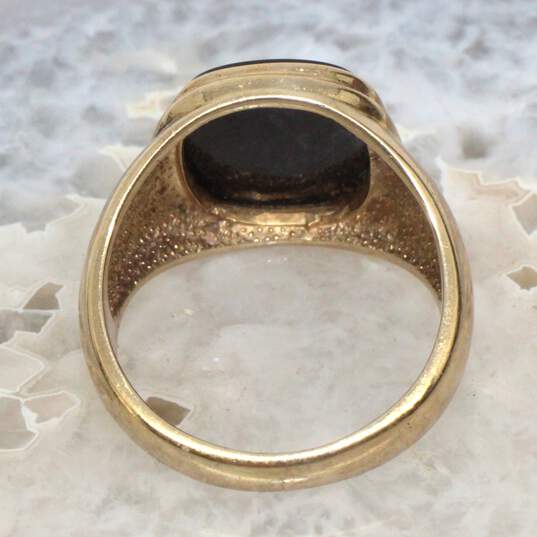 14K Yellow Gold Ring W/ Black Onyx image number 4