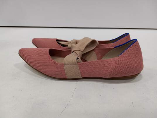 Rothy's Pink Flats with Ties Womens Sz 7.5 image number 3