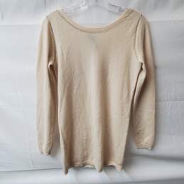 Magaschoni New York Light Beige Cashmere Sweater Size XS