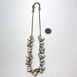 Designer J. Crew Gold-Tone Multicolor Crystal Cut Stone Chain Necklace alternative image