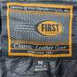 First Class Leather Gear Black Motorcycle Chaps Men's M image number 3