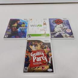 Bundle of Four Assorted Nintendo Wii Games
