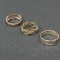 Set of Three Sterling Silver Rings image number 5
