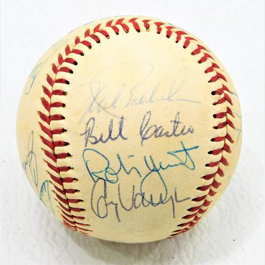 1993 Milwaukee Brewers Team Signed Baseball image number 4
