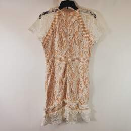 Pretty Little Thing Women White Lace Bodycon Dress 10 NWT alternative image