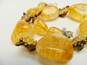 Deb Guyot 925 Citrine Pearl Chunky Statement Necklace 220.5g image number 3