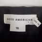 Good American Women Black Faux Leather Pants Sz 15 NWT image number 3