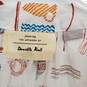 Danielle Kroll White Novelty Patterned Cotton Top WM Size L NWT image number 3