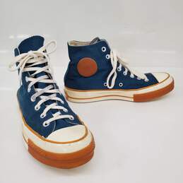 Converse Chuck Taylor 1970 Pop Toe Blue Canvas High Top Sneakers Size 7.5
