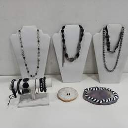 Assorted Black Toned Fashion Jewelry Lot of 12