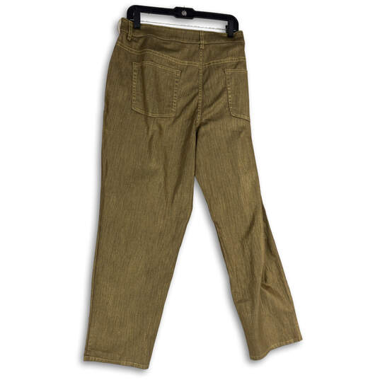 NWT Womens Gold Denim Medium Wash Stretch Pockets Skinny Leg Jeans Size 18W image number 2