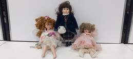Vintage Bundle of 3 Porcelain Dolls