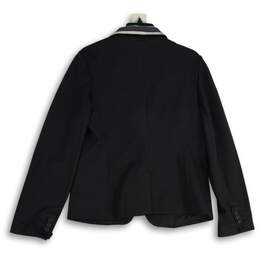 NWT Womens Black Notch Lapel Long Sleeve Single Breasted Blazer Size 8 alternative image