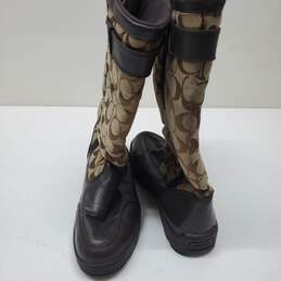 Coach Women's Signature C Print Winter Boots Size 6 1/2 M alternative image