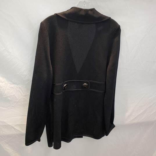 Exclusively Misook Black 3 Button Blazer Jacket Size M image number 2