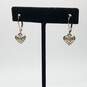 Sterling Silver Crystal Dangle Earring + Necklace + Bracelet Bundle 4 Pcs 13.9g image number 4