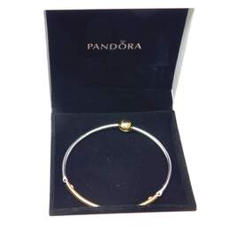 925 Vermeil Pandora Moments Bangle Bracelet IOB 16.0g alternative image