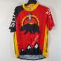 Primal Men Red Yellow Cycling Jersey XL NWT image number 1