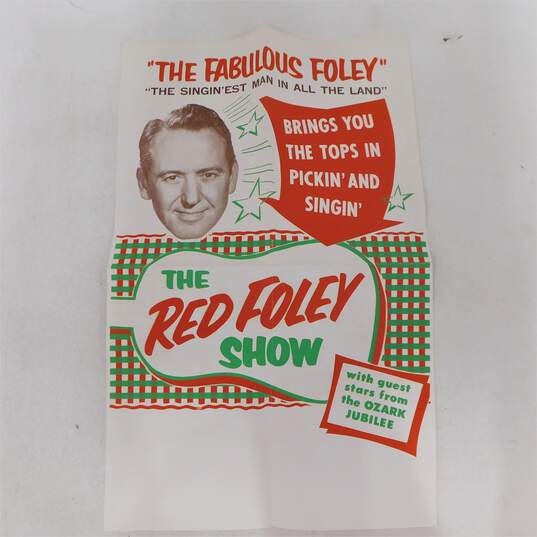 Red Foley Country Star Promotional Advertising Memorabilia & Radio Record Show Audition image number 6