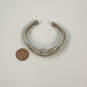 Designer Brighton Silver-Tone Engraved Rope Classic Cuff Bracelet image number 4