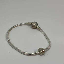 IOB Designer Pandora 925 ALE Sterling Silver CZ Snake Chain Charm Bracelet alternative image