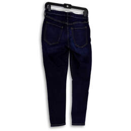 Womens Blue Denim Medium Wash Stretch Pockets Skinny Jeans Size 27/4P alternative image