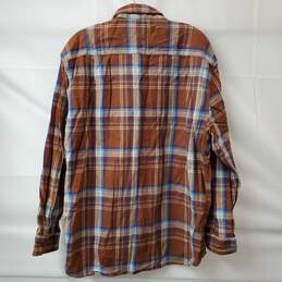 Burnside Pendleton Men's Plaid Button-Up Long Sleeve Polo Shirt Size L alternative image
