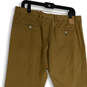 NWT Mens Brown Flat Front Slash Pocket Straight Leg Chino Pants Size 50 image number 4