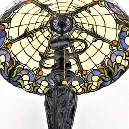 Art Nouveau Tiffany Style 27in Tall Stained Glass Table Lamp alternative image