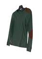 Womens Green Round Neck Long Sleeve Casual T Shirt Size M image number 3