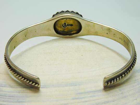 Carolyn Pollack Sterling Silver Amethyst Cuff Bracelet 24.9g image number 3
