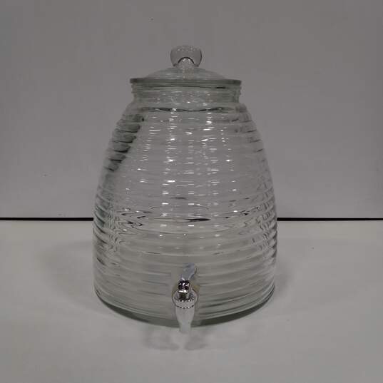 Clear Glass Beehive Shape Drink Dispenser image number 2