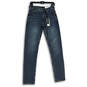 NWT Mens Blue Denim 5-Pocket Design Slim Fit Skinny Leg Jeans Size 28W 32L image number 1