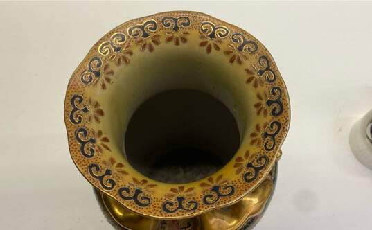 Oriental Vase 14 in Tall Satsuma Pottery Floor Vase image number 7