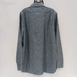 J. Crew Ludlow Slim Indigo Blue Long Sleeve Button Up Shirt Size 17/35 NWT alternative image