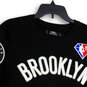 Mens Black Brooklyn New York Nets B NBA Pullover Athletic T-Shirt Size XL image number 1