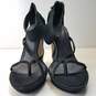 BCBG MaxAzria Jasmin High Heel Suede Strap Sandal Black 7.5 image number 8