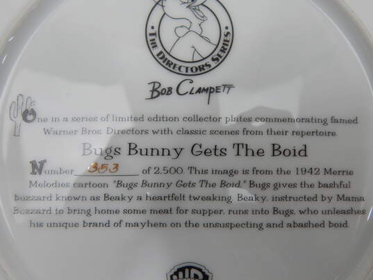Bugs Bunny Gets The Boid Collectors Plate 1996 IOB image number 6