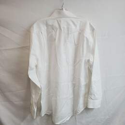 Nordstrom Trim Fit White Button Up Shirt Size 15.5/32-33 alternative image