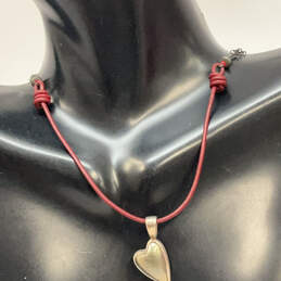 Designer Silpada 925 Sterling Silver Classic Pyrite Heart Pendant Necklace