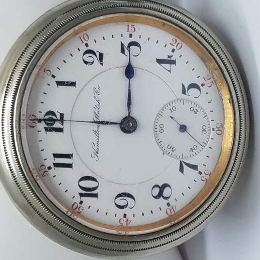 Hamilton Watch Co. 58mm Railroad Style Vintage Pocket Watch 148.7g image number 2